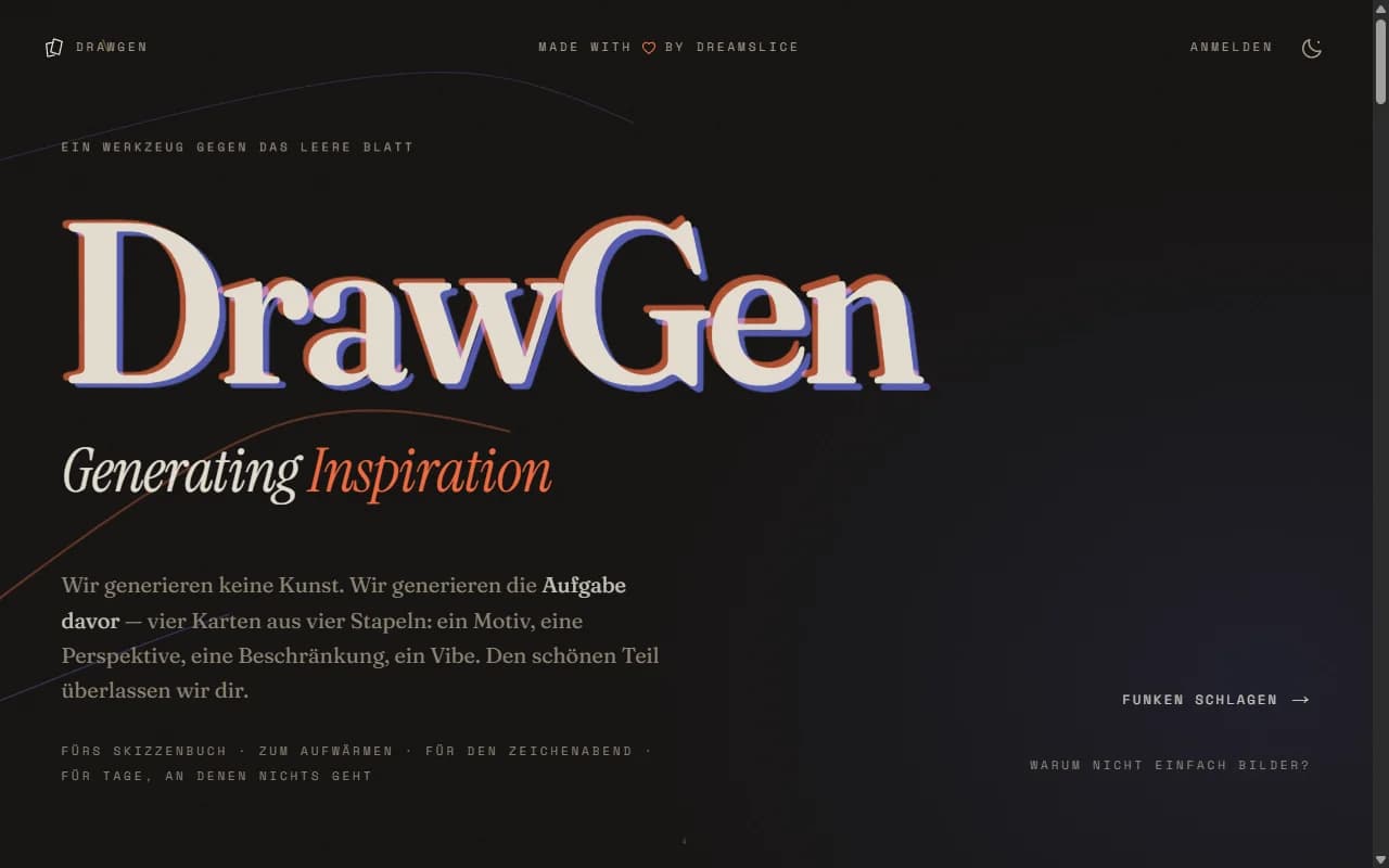 DrawGen mit Zeichenimpulsen und einer interaktiven Vorschau